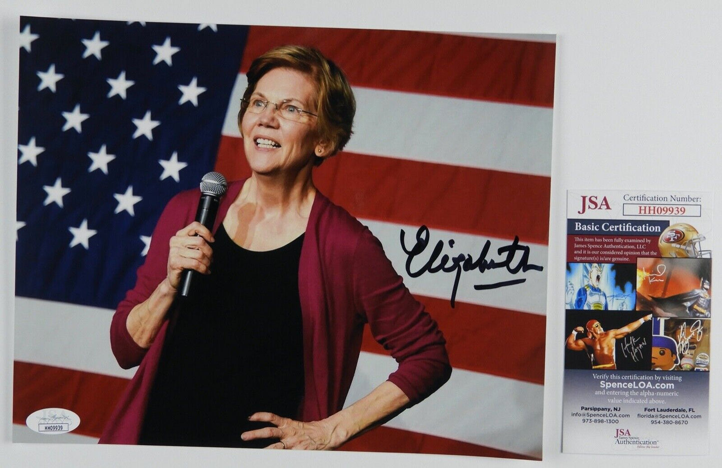 Elizabeth Warren JSA Autograph Signed Photo COA 8 x 10 Senator President