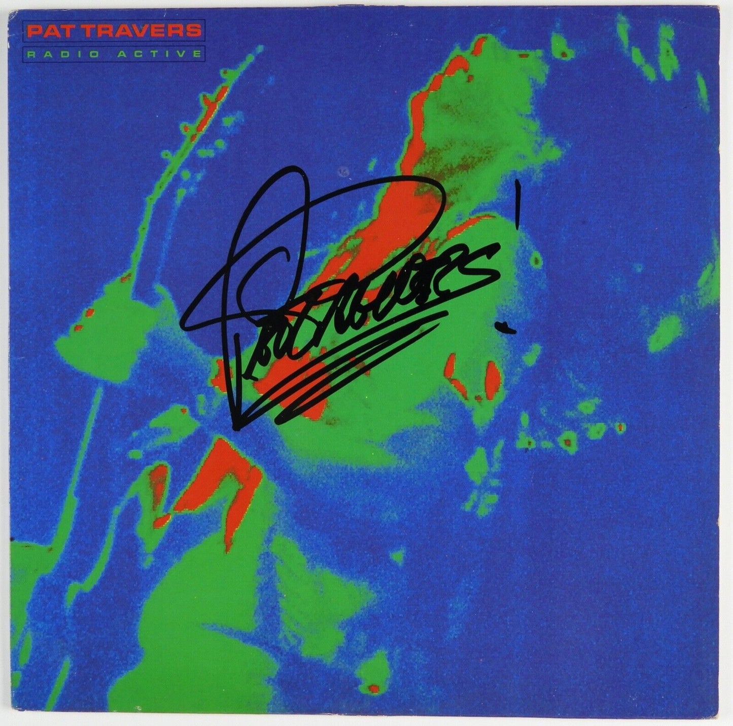 Pat Travers JSA Signed Autograph Album Vinyl Record Radio Active