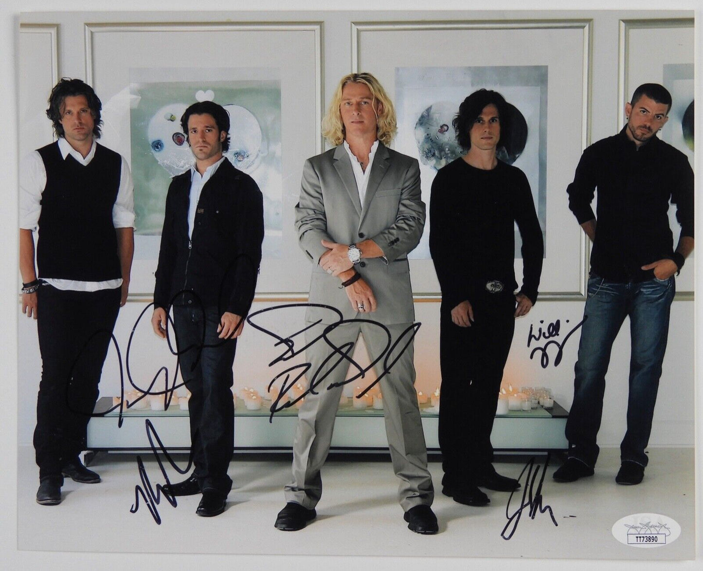 Collective Soul JSA Autograph Signed 8 x 10 photo Fully Signed Ed Roland Dean