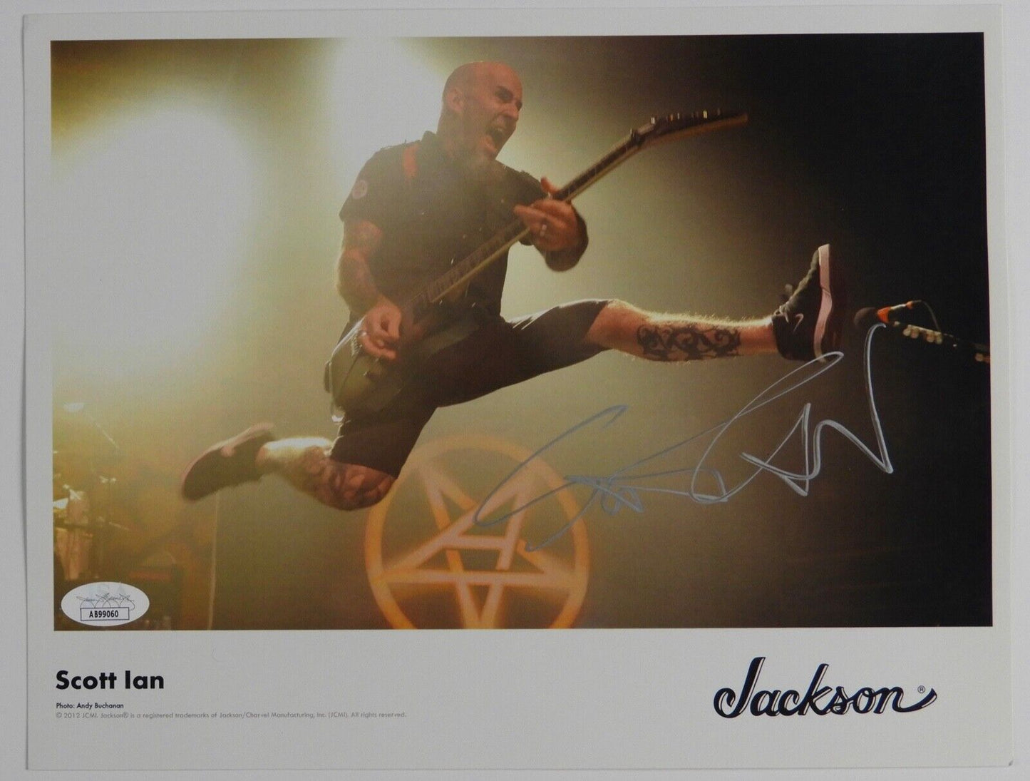 Scott Ian Anthrax JSA Signed Autograph Photo 8 x 10