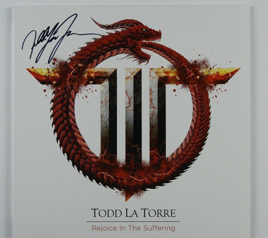 Todd La Torre Queensryche JSA Signed Autograph Album Record LP