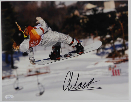 Chloe Kim Autograph JSA Photo 11 x 14 Olympic Snowboarder