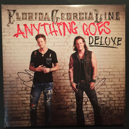 Florida Georgia Line Signed Autograph JSA Album Record Vinyl Anything Goes