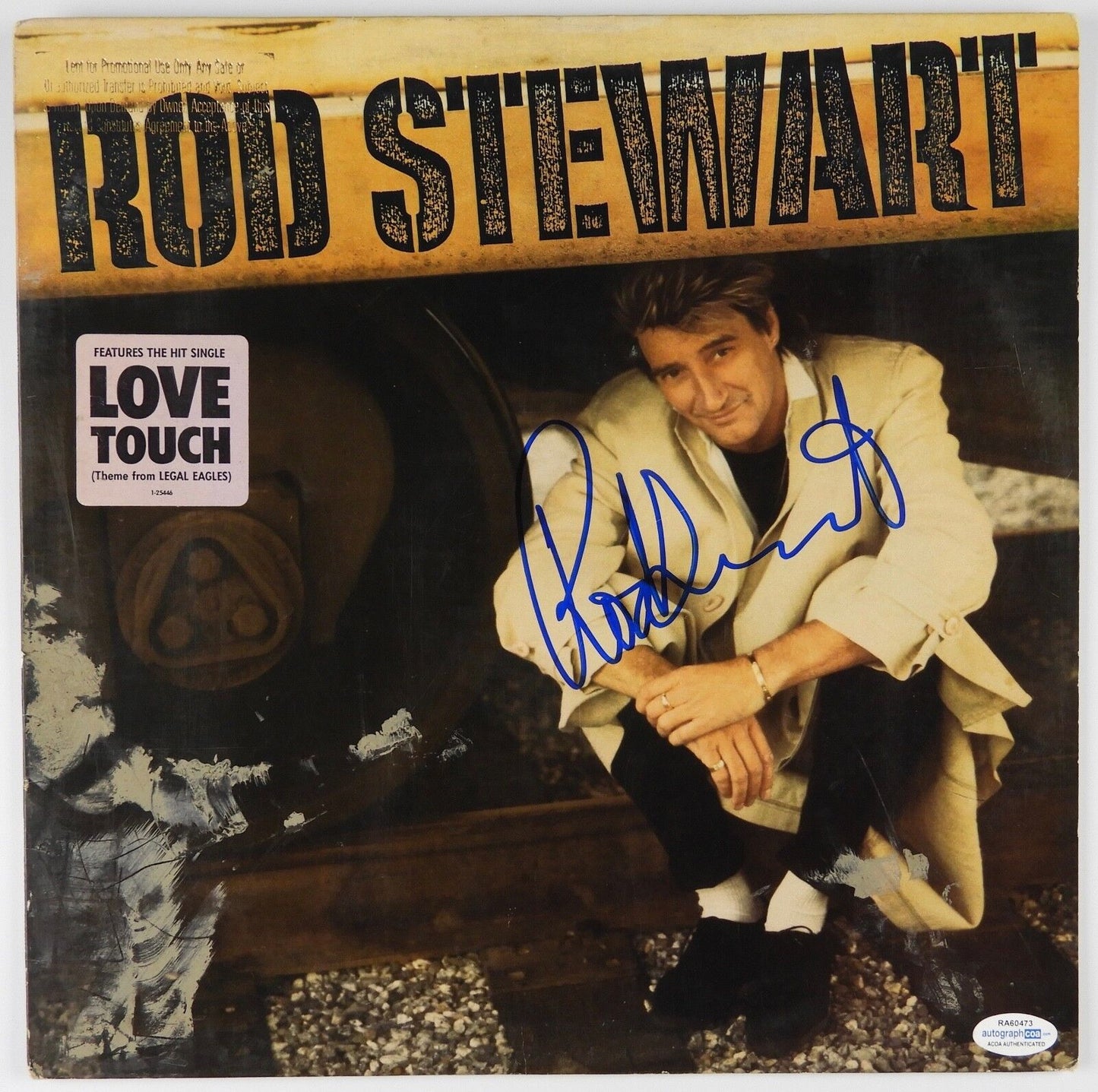 Rod Stewart Signed Autograph Record Album ACOA RACC Vinyl Love Touch