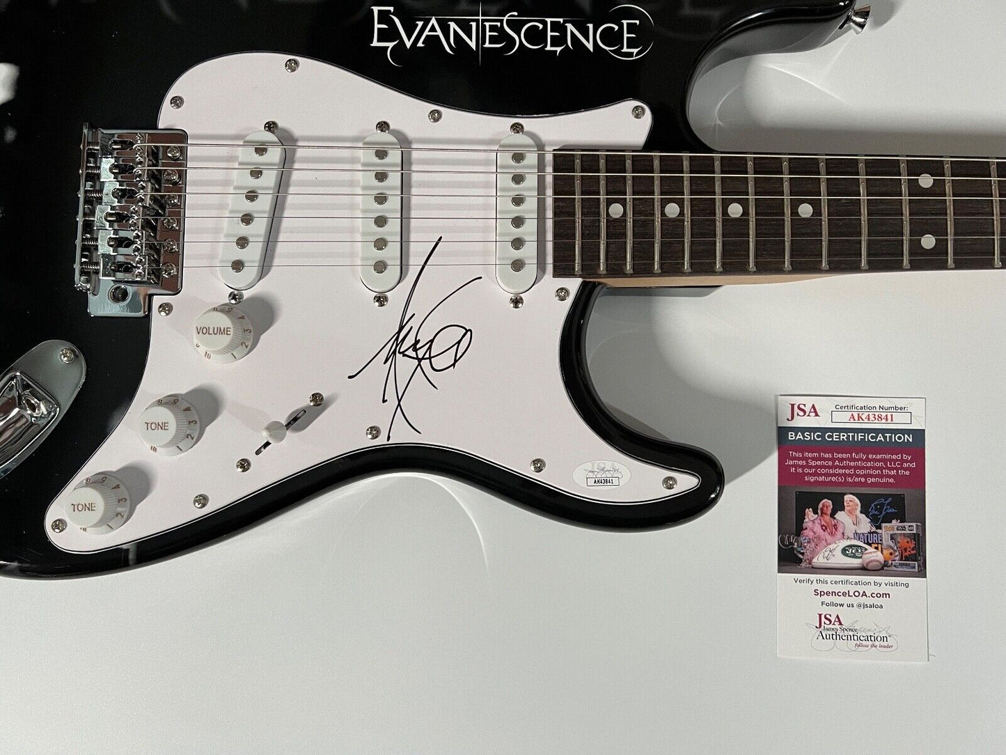Amy Lee Evanescence JSA Autograph Signed Stratocaster Guitar