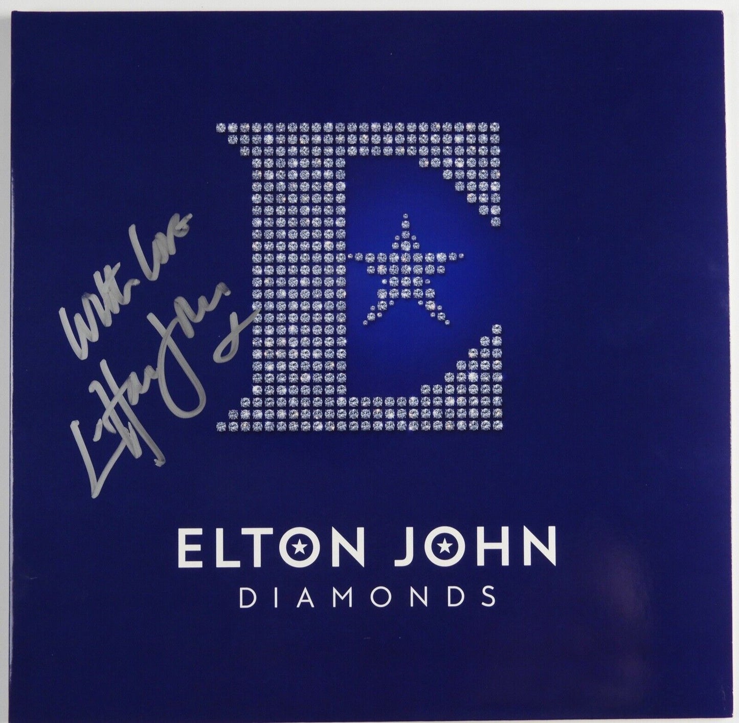 Elton John JSA Signed Diamonds Autograph Album Record Vinyl REAL Roger Epperson