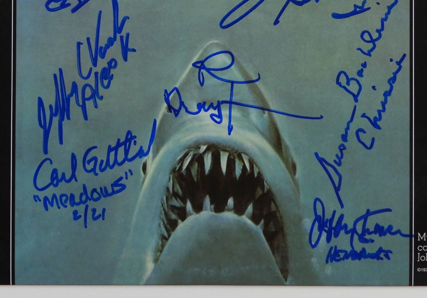 JAWS CAST JSA Signed Autograph Album Soundtrack LP Richard Dreyfuss + 8
