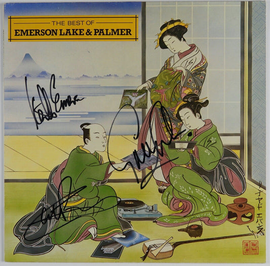 Emerson Lake & Palmer JSA Signed Autograph Album Record Vinyl Best Of