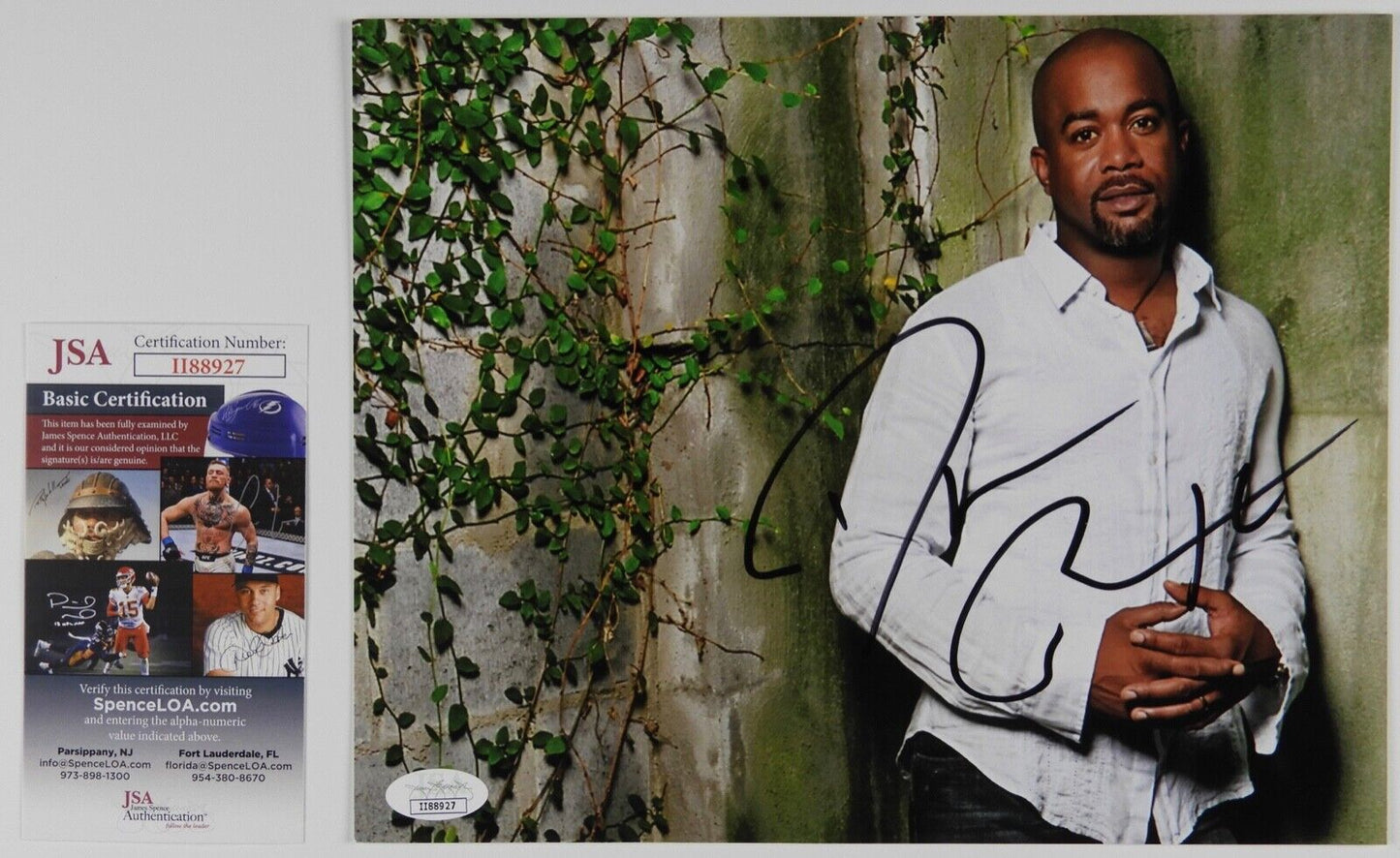 Darius Rucker Signed Autograph JSA COA Photo 8 x 10