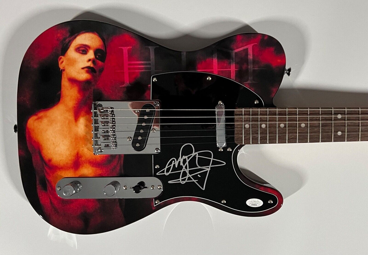 Ville Valo HIM JSA Signed Guitar Autograph Fender Squier Telecaster