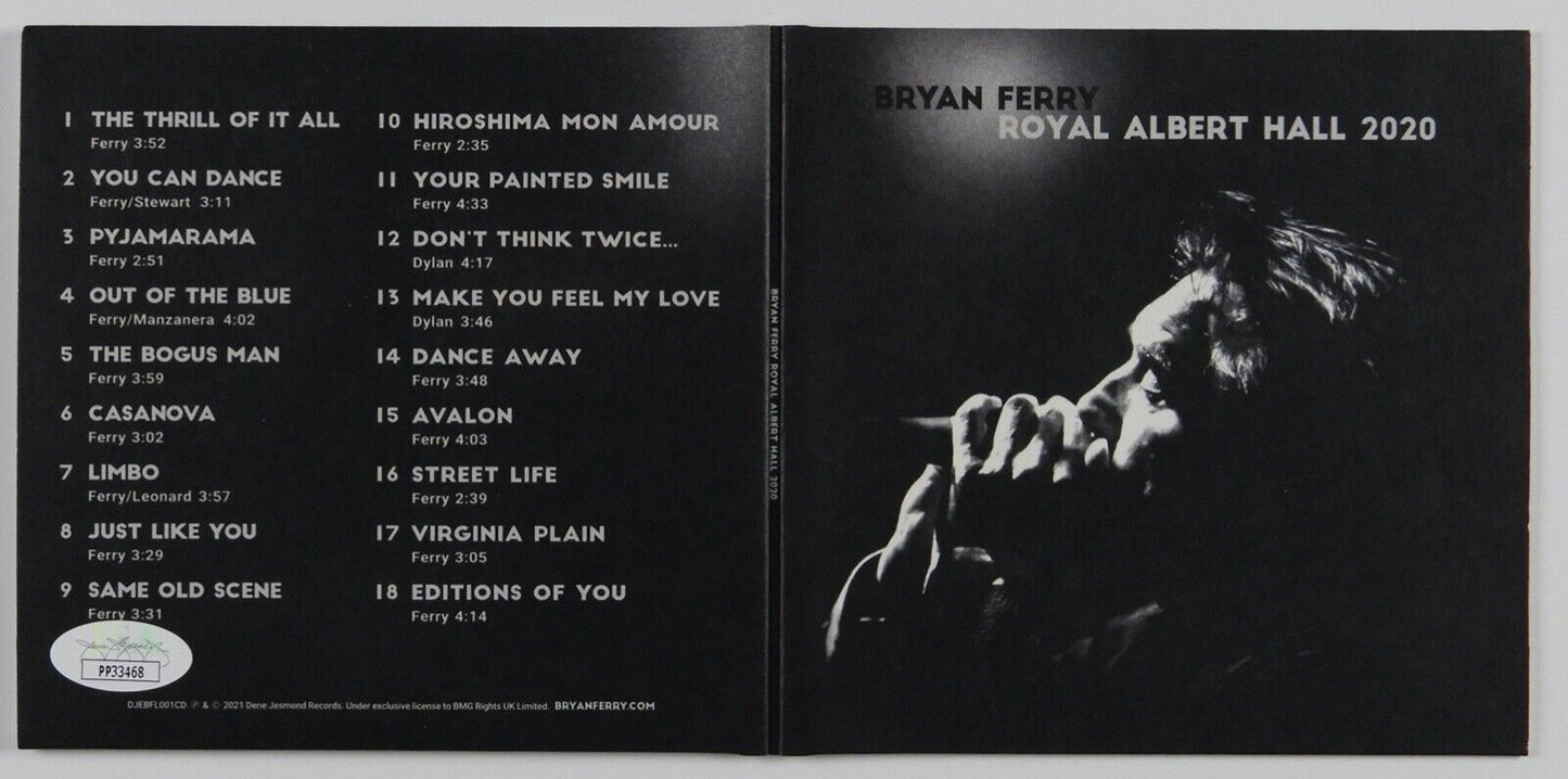 Bryan Ferry JSA Signed Autograph CD Royal Albert Hall 2020