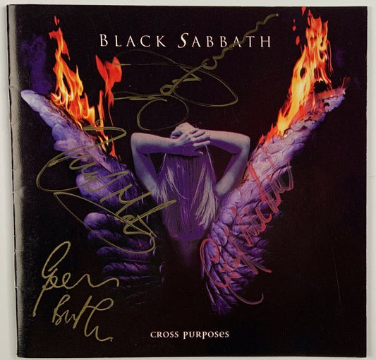 Black Sabbath JSA Signed Autograph CD Booklet Cross Purposes Lommi Martin +