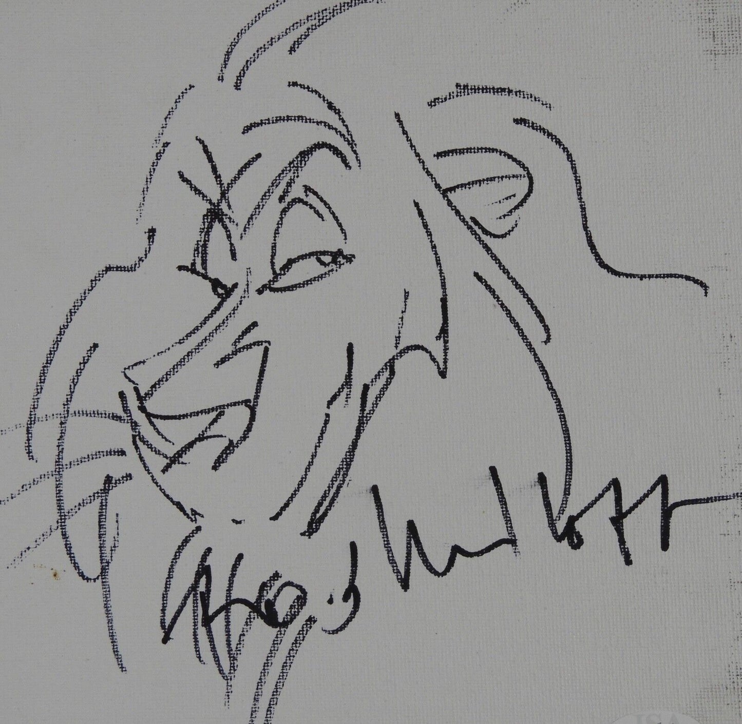 Rob Minkoff The Lion King JSA Signed Autograph Sketch on canvas board