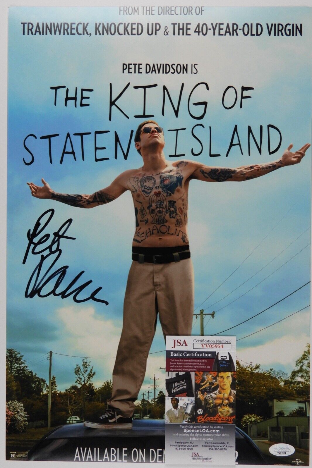 Pete Davidson Autograph Signed 12 x 18 JSA COA