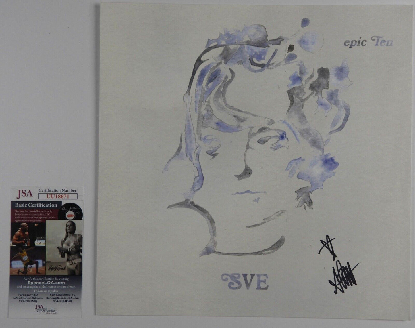 Sharon Van Etten Epic Ten JSA Signed Autograph Signed 12" x 12" Lithograph