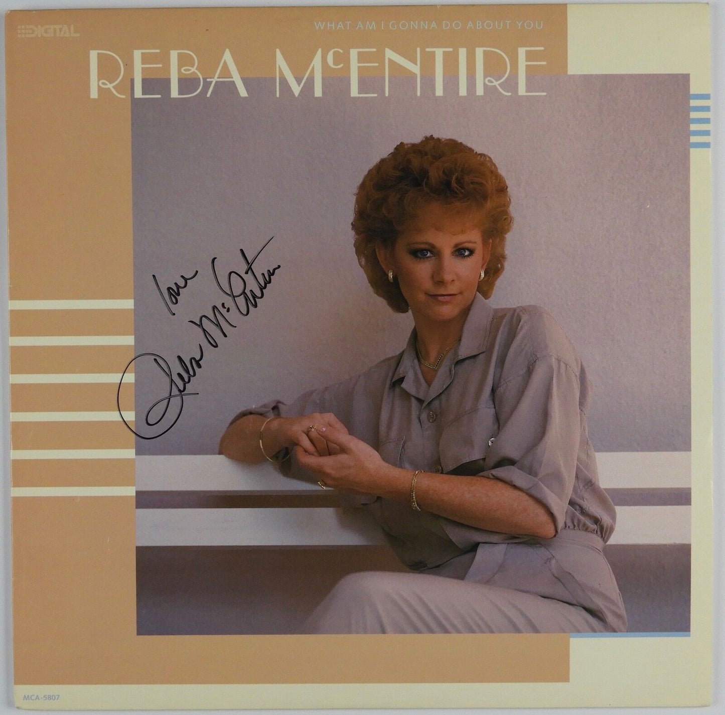 Reba McEntire JSA Signed Autograph Record Album What I am I Gonna To Do About