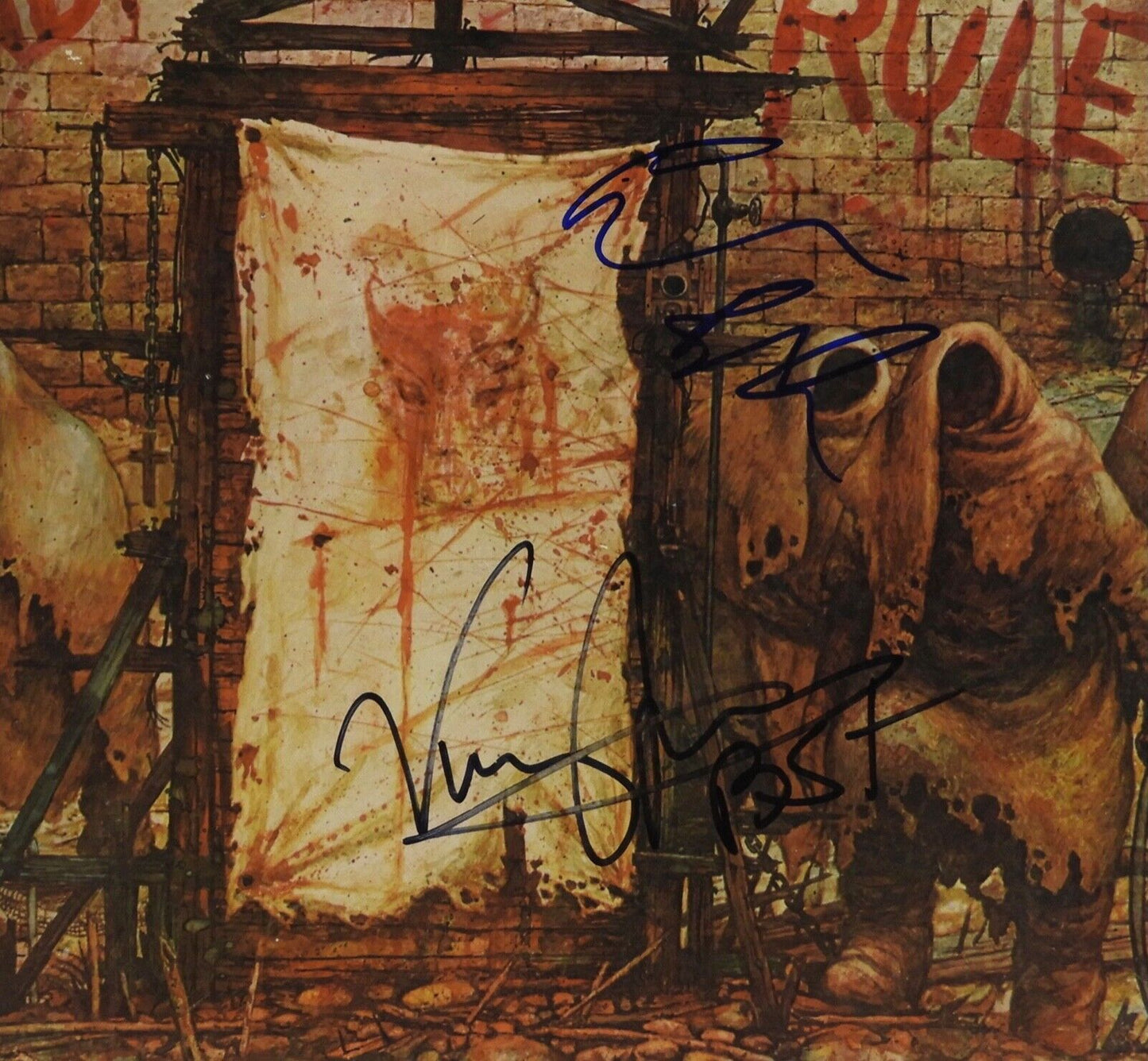 Back Sabbath JSA Signed Autograph Album Record Mob Rules Vinny Appice Geezer