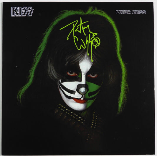 KISS Peter Criss JSA Signed Autograph Signed Record Album Solo Green Vinyl