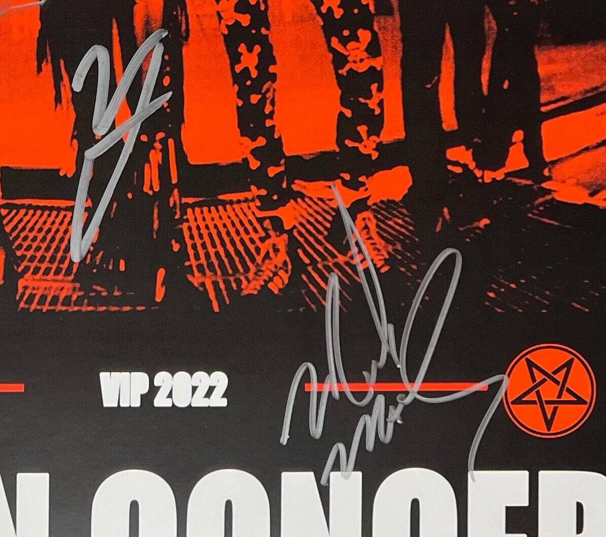 Motley Crue JSA Autographed Signed 2022 VIP Stadium Tour Lithograph Poster