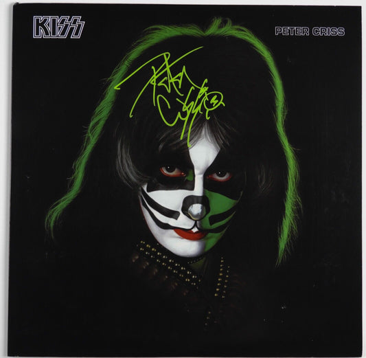 KISS Peter Criss JSA Signed Autograph Signed Record Album Solo Green Vinyl