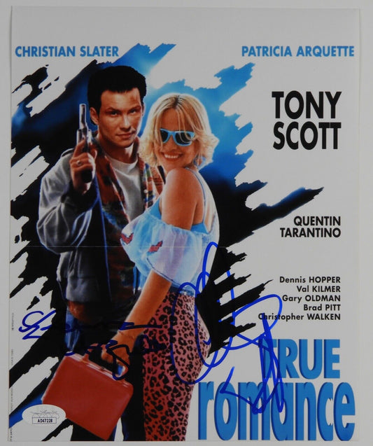 Christian Slater Patricia Arquette JSA Signed Autograph Photo 8 x 10