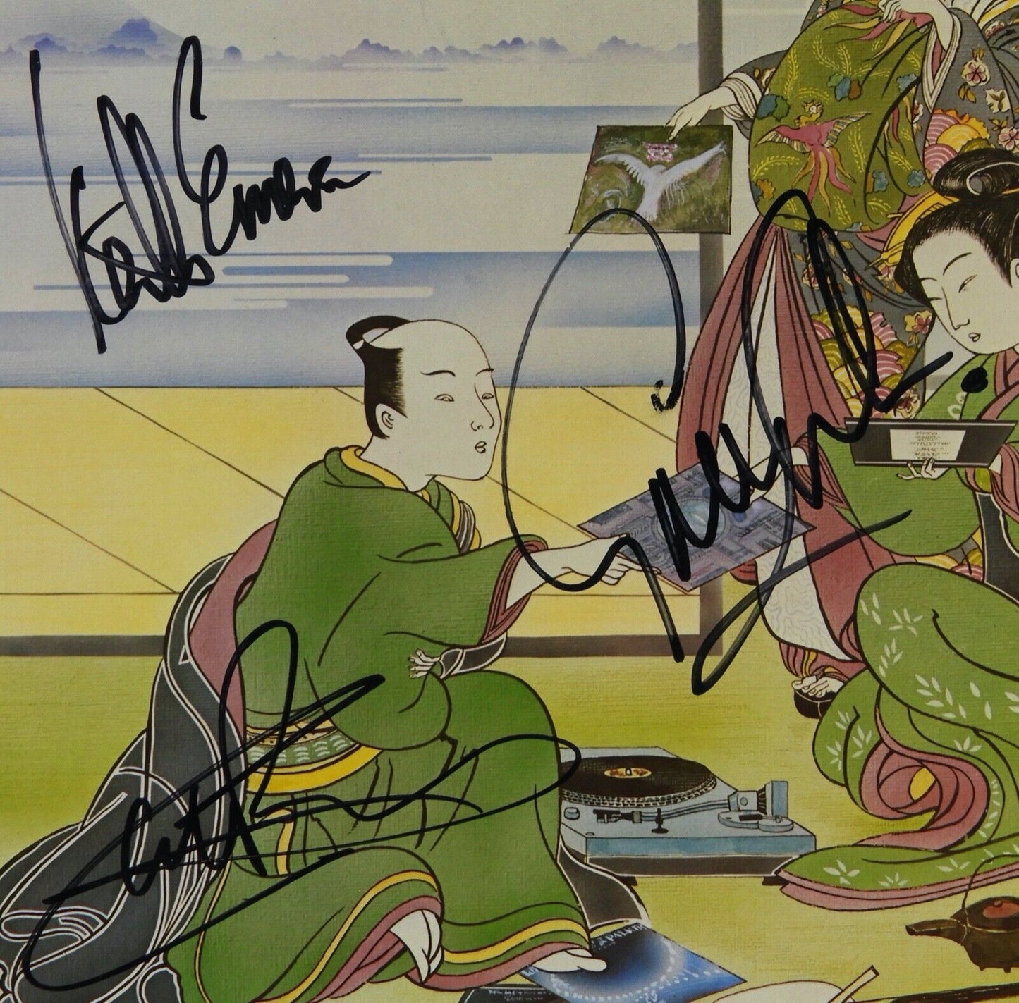 Emerson Lake & Palmer JSA Signed Autograph Album Record Vinyl Best Of
