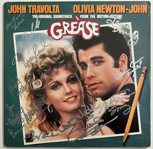 Grease JSA Beckett Signed Autograph Soundtrack Olivia Newton-John Travolta Album