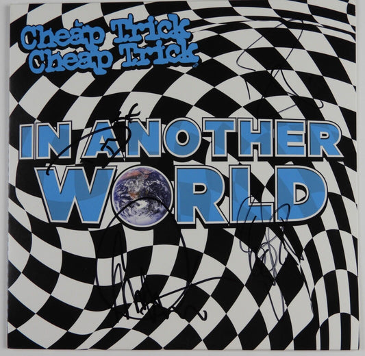 Cheap Trick JSA Signed Autograph Album Record Album Vinyl In Another World