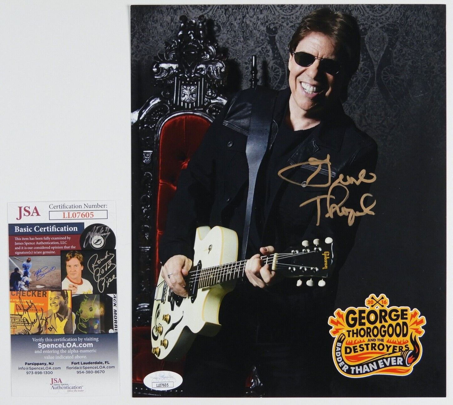 George Thorogood  JSA Signed Autograph Photo 8 x 10