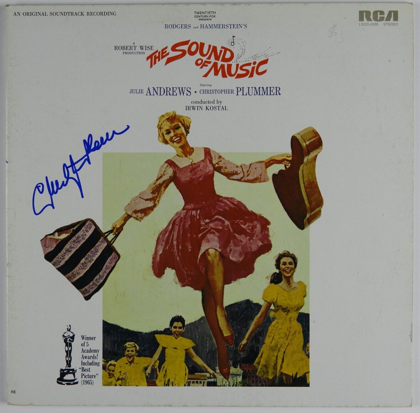 Christopher Plummer JSA Signed Autograph Album Record Sound Of Music