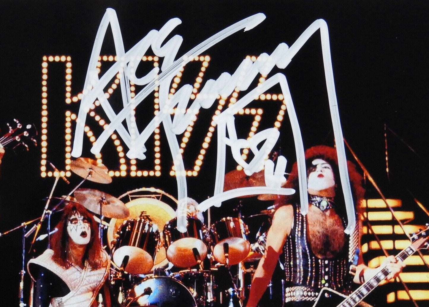 KISS Paul Stanley Ace Frehley Signed JSA Signed Autograph 8 x 10 Photo