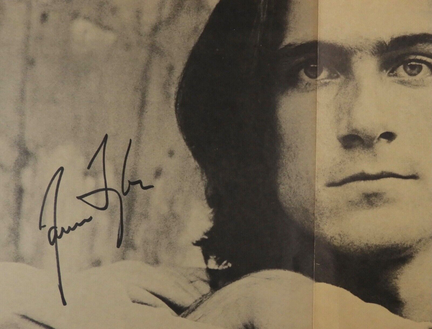 James Taylor JSA Signed Autograph Record Album Insert 24" x 12"
