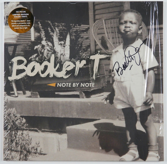 Booker T Jones JSA Signed Autograph Album Record LP Note By Note