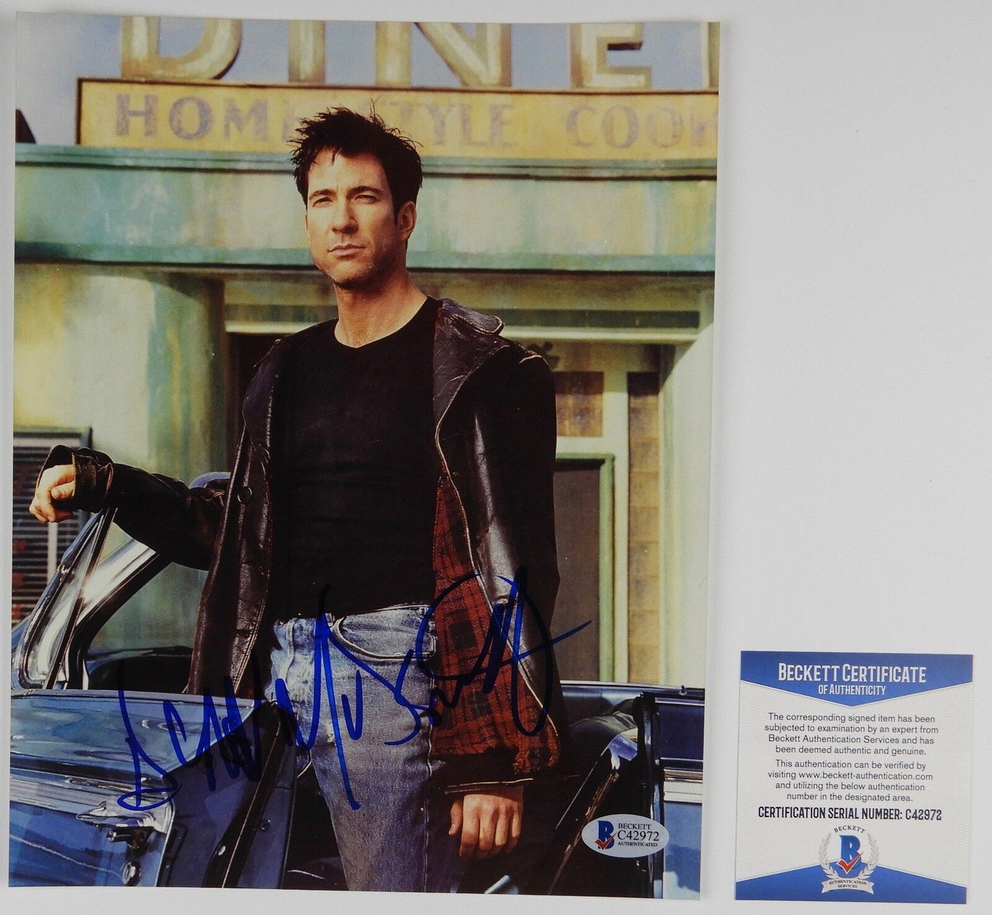 Dylan McDermott signed autograph photo 8 x 10 BAS COA Beckett