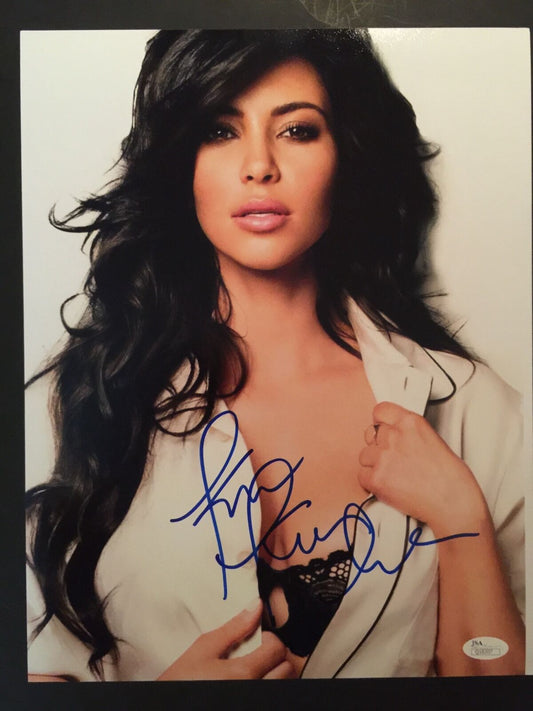 Kim Kardashian West Photo Autograph Signed JSA 11x14