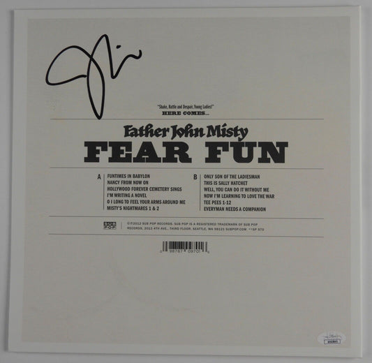Father John Misty Signed JSA Signed Autograph Album Record Fear Fun