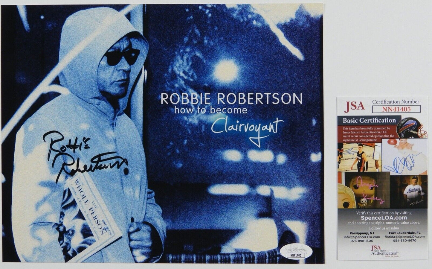 Robbie Robertson Signed Autograph JSA COA Photo