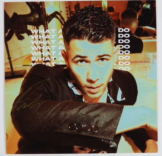 Nick Jonas Brothers JSA Signed Autograph 45 7" Cover What A Man Gotta Do