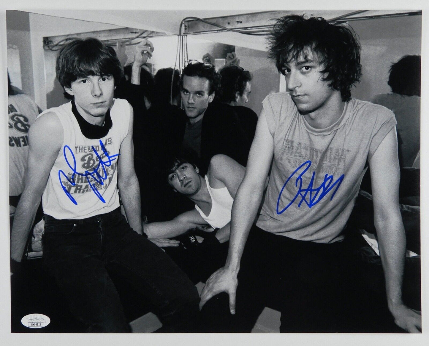 R.E.M. Mike Mills Peter Buck JSA 11x14 Autograph Signed Photo