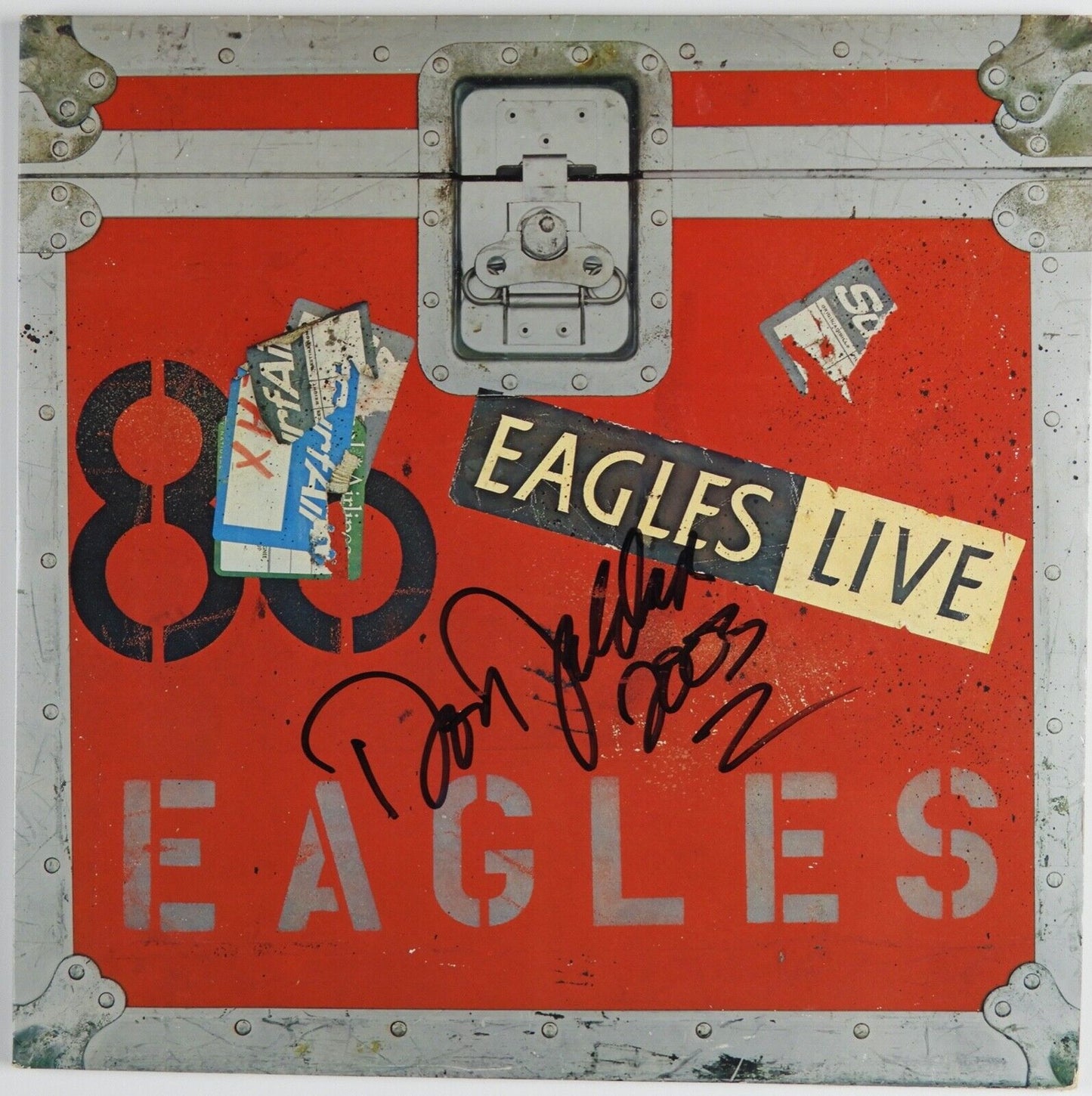 Don Felder Eagles JSA Signed Autograph Album Vinyl Record Live