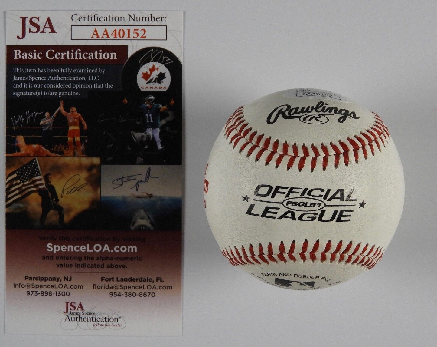 George Thorogood Autograph Signed Baseball JSA COA Official George Ball