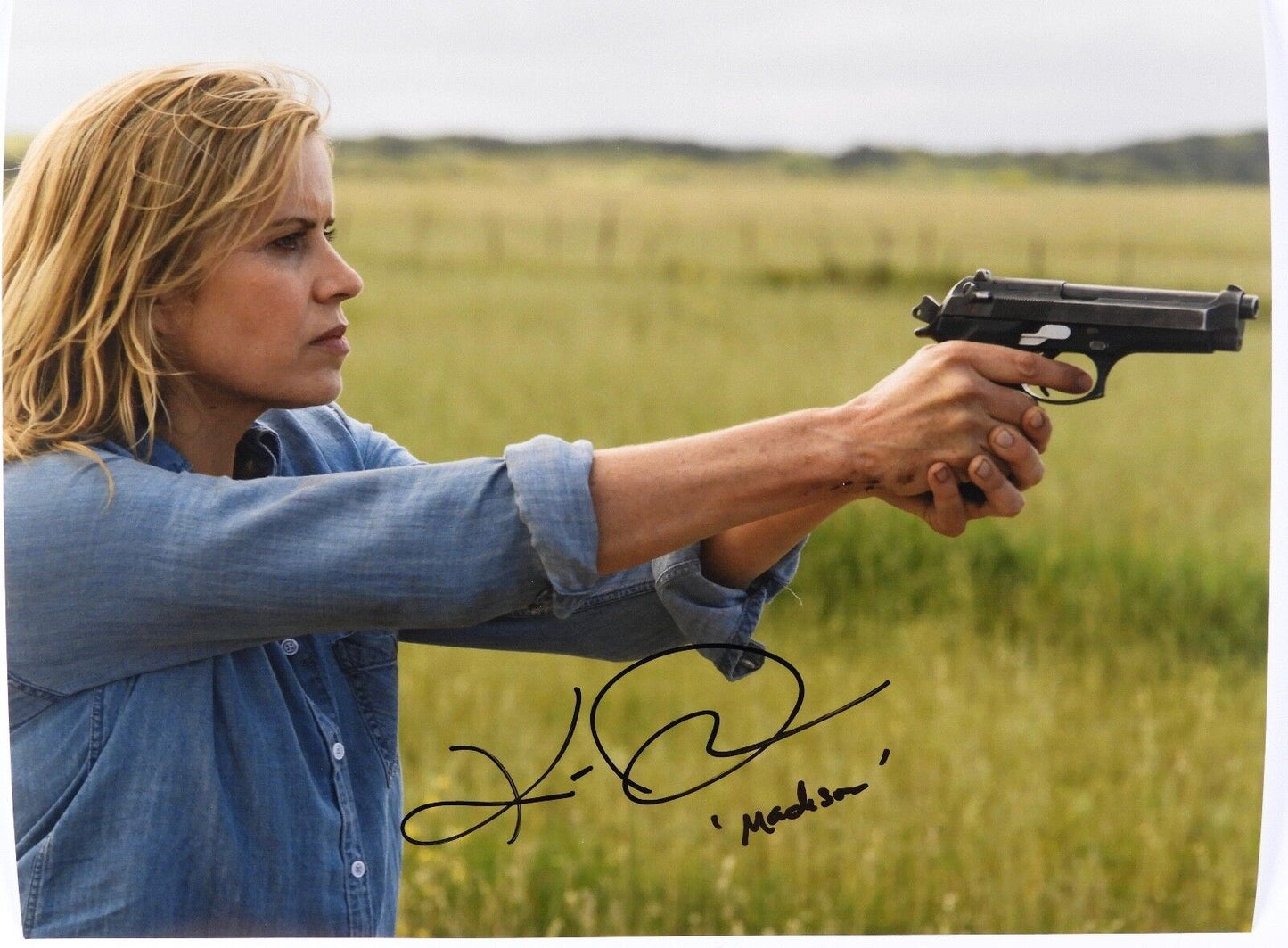 Fear The Walking Dead Madison Kim Dickens Autograph Signed Photo JSA 11x14