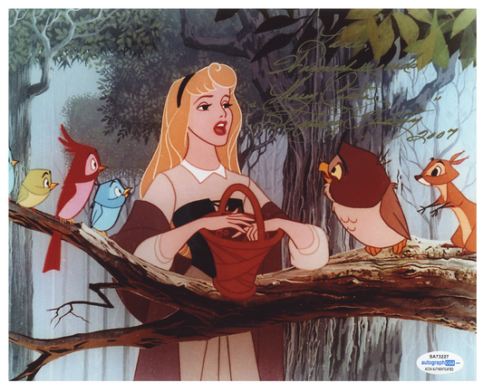 Mary Costa Sleeping Beauty Disney ACOA Signed Autograph 8 x 10 Photo