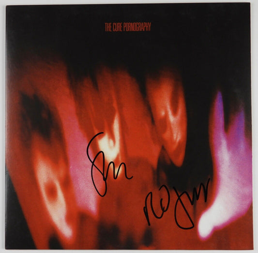 The Cure JSA Robert Smith Simon Gallup Signed Autograph Album Record Pornography