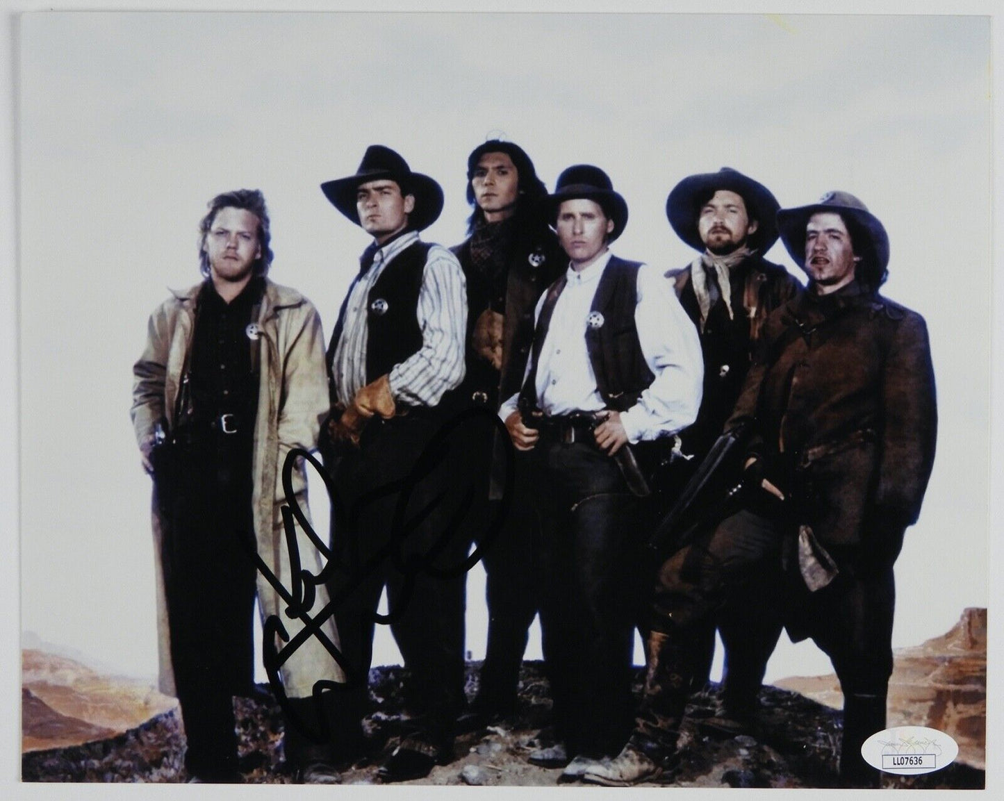 Kiefer Sutherland JSA Signed Autograph 8 x 10 Photo Young Guns