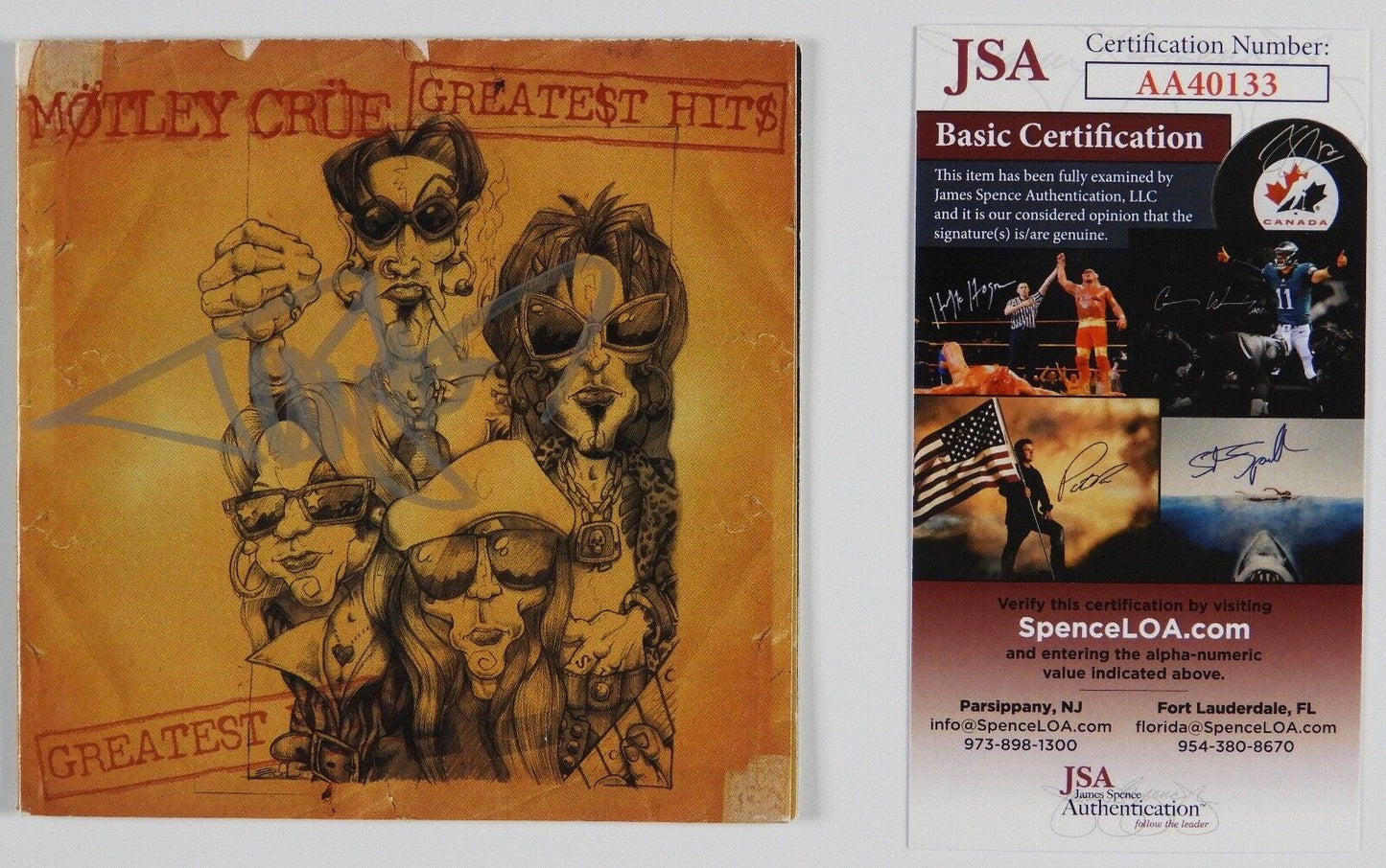 Tommy Lee Motley Crue JSA  signed autograph CD Booklet Greatest Hits