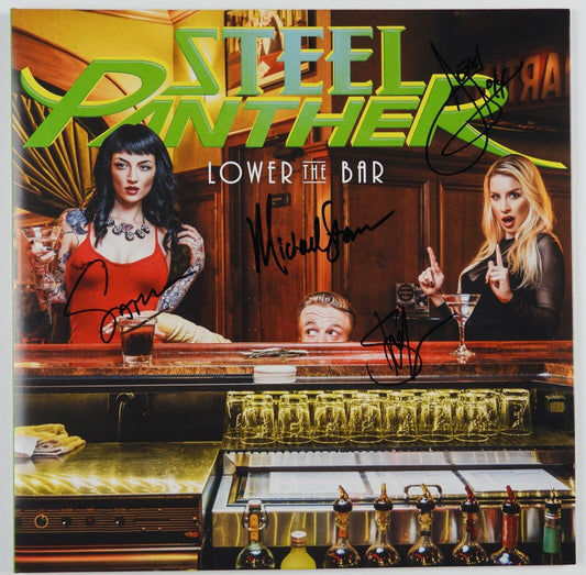 Steel Panther Fully Signed Signed JSA Autograph Album Record Vinyl Lower The Bar