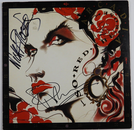 Arcadia Roger Taylor Nick Rhodes JSA  Signed Autograph Album Vinyl Duran Duran