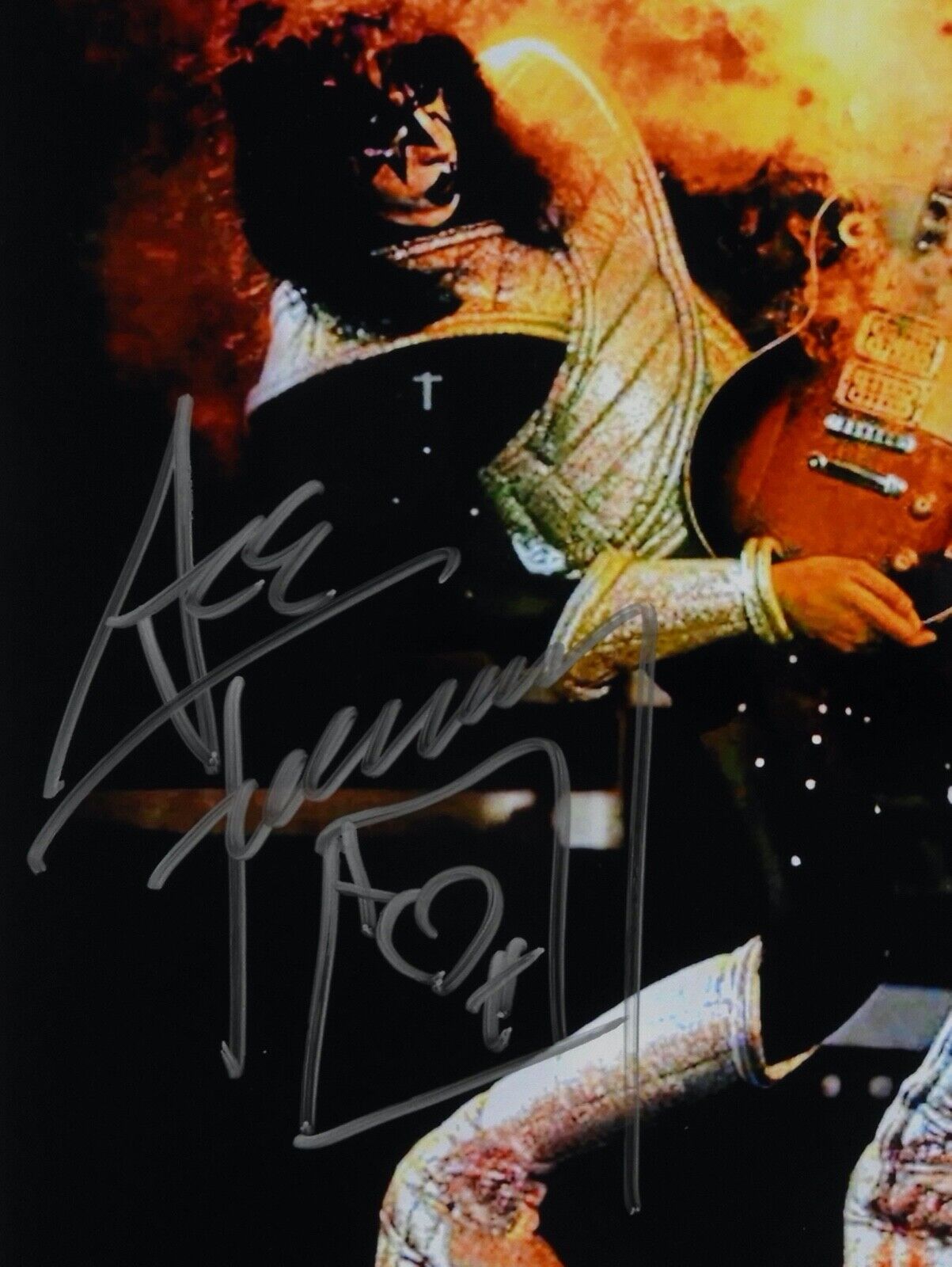 KISS Ace Frehley Signed JSA Signed Autograph 8 x 10 Photo