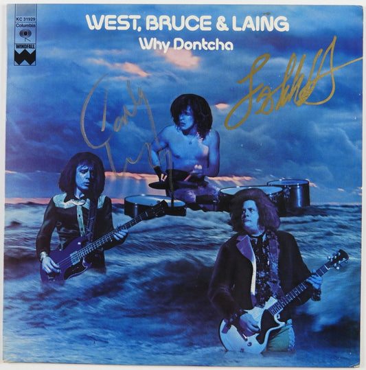 West, Bruce & Laing JSA Signed Autograph Album Vinyl Record Why Dontcha